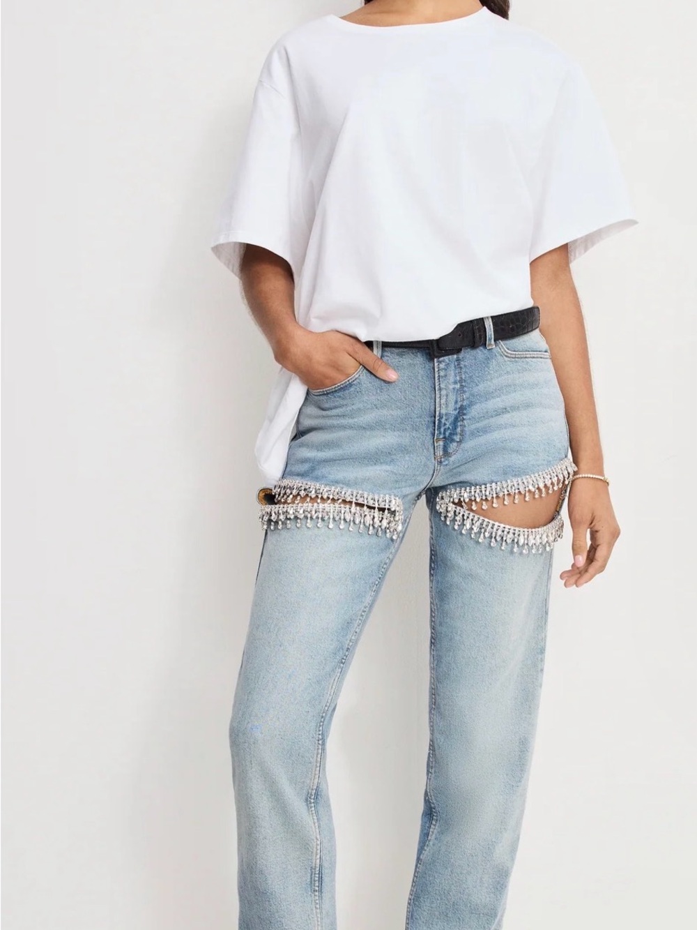 Good American good icon straight diamond jeans